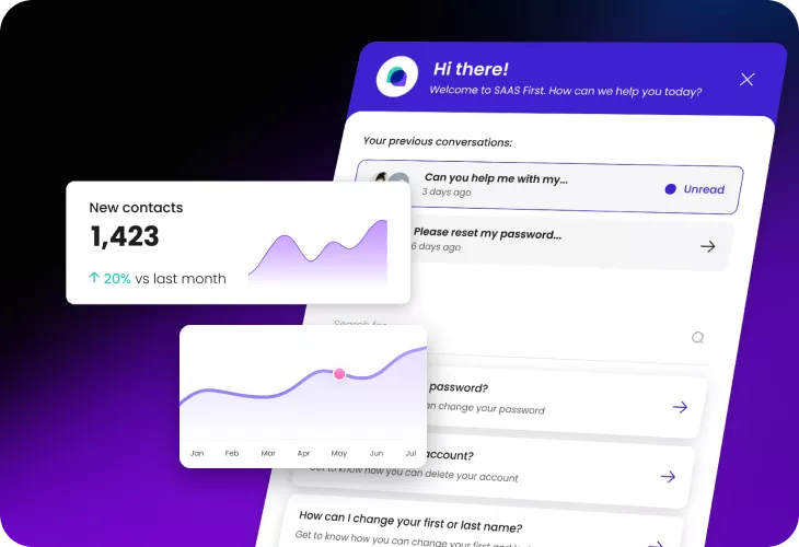 Live chat with easy setup and clean interface